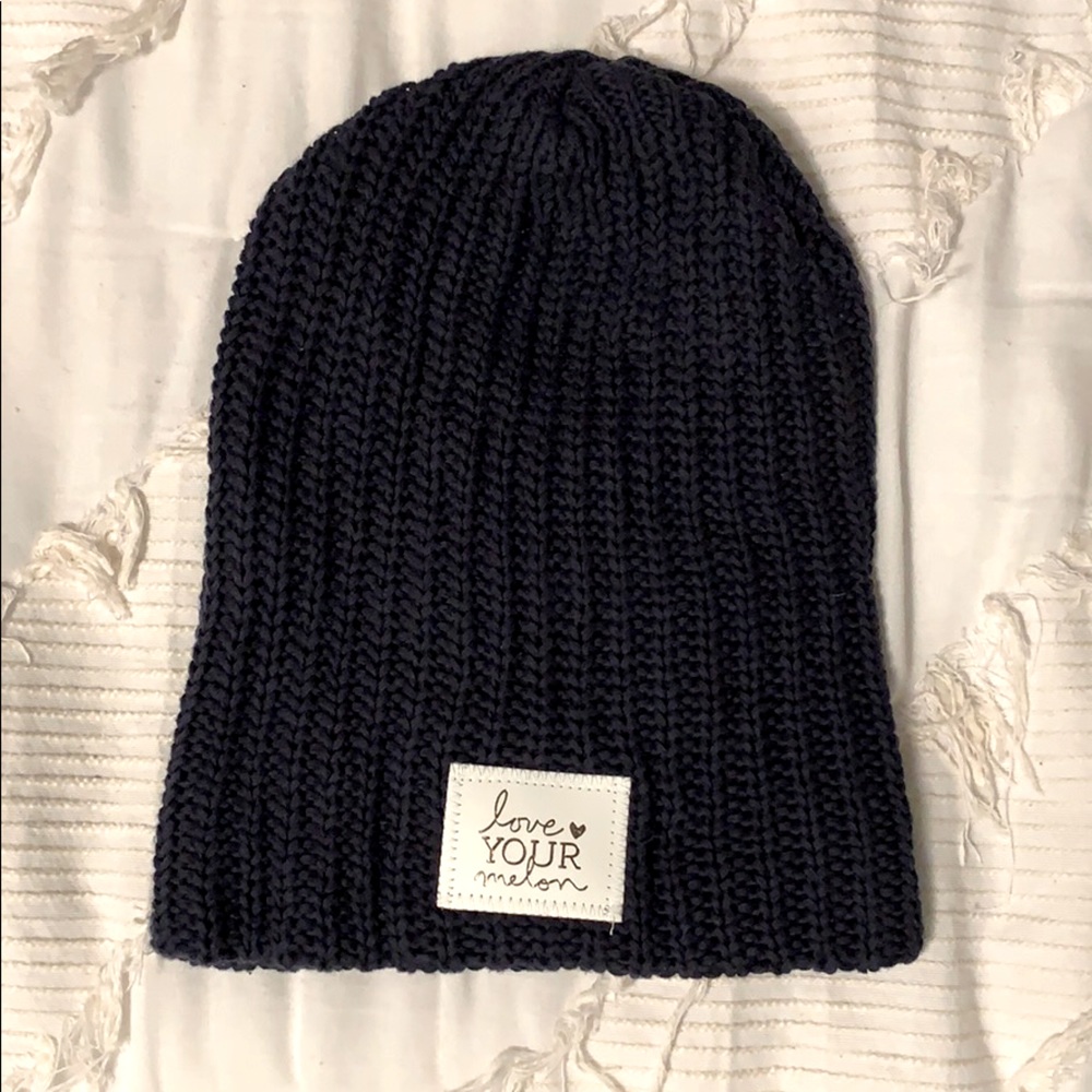 Love Your Melon Navy Beanie